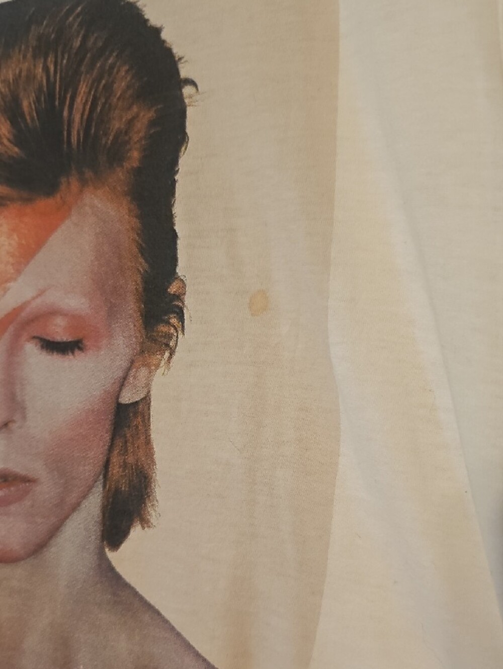 H&M White David Bowie Tour 1973 Graphic Tee - Picture 2 of 3